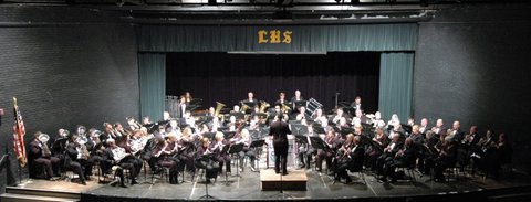 Conducting the Lafayette Concert Band